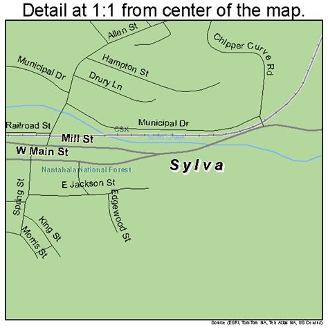 Sylva North Carolina Street Map 3766500