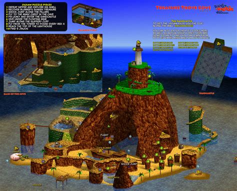 Banjo-Kazooie | Treasure Trove Cove Map by VGCartography on DeviantArt