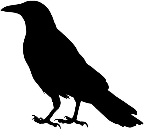 Printable Crow Silhouette - Printable Templates