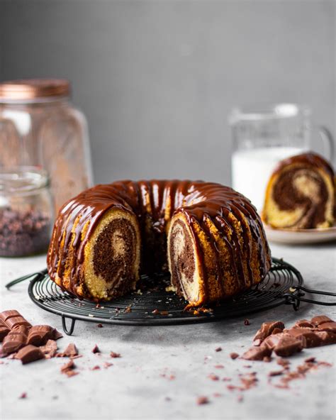 Marble Bundt Cake Recipe - Bake with Shivesh