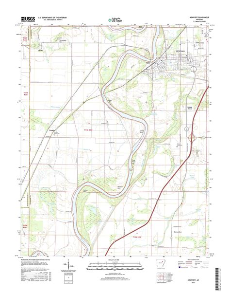 MyTopo Newport, Arkansas USGS Quad Topo Map