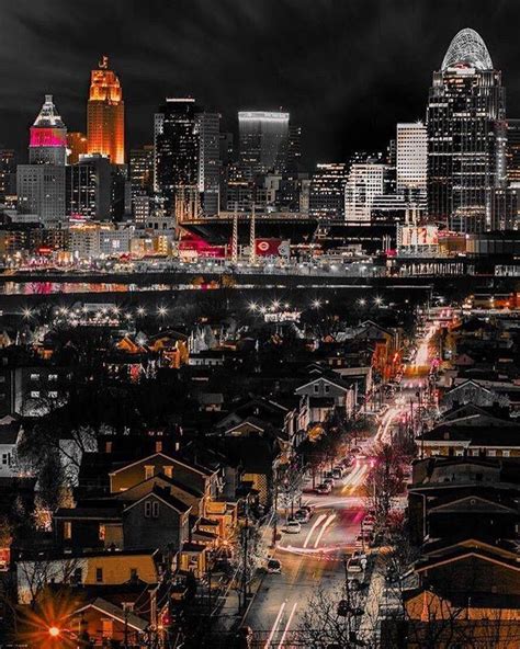 The views in Northern Kentucky are jaw-dropping! What a great night photo of the Cincinnati ...