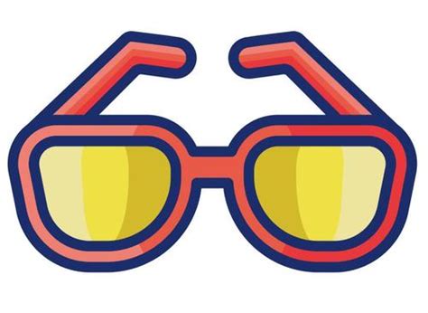 Sun glasses cartoon vector free download