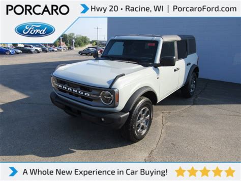 Pre-Owned 2021 Ford Bronco Big Bend 4 Door SUV in Racine #7429 | Porcaro Ford