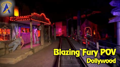 Blazing Fury Roller Coaster POV at Dollywood - YouTube