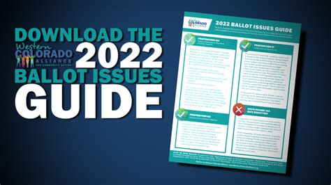 2022 Western Colorado Ballot Issues Guide - Western Colorado Alliance ...