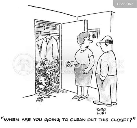 Skeleton In The Closet Cartoons and Comics - funny pictures from CartoonStock