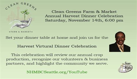 Harvest Dinner – New Hope Missionary Baptist Church