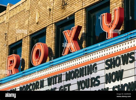 Ottawa, Illinois - United States - June 12th, 2021: The Roxy Theatre, opened 1910 as the Gayety ...