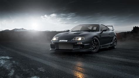 Toyota Supra black supercar wallpaper | cars | Wallpaper Better