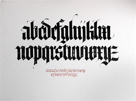 Blackletter alphabet calligraphy collection :: Behance