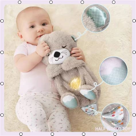 Schlummer-otter-Schlaf-Baby-Pl-schtiere-Kleinkind-kleines-Lamm-Pl-sch-Geschenk-Atmung-Schlummer ...