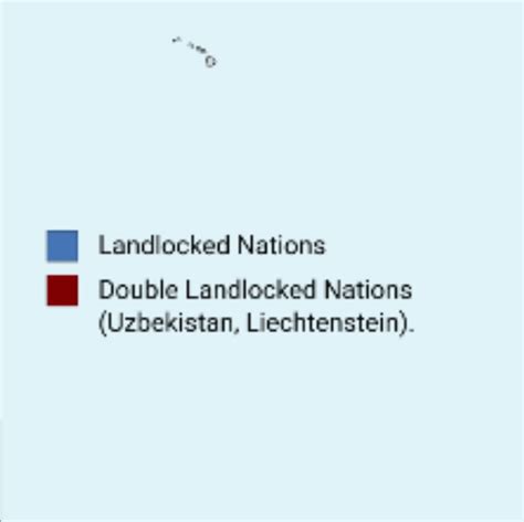 Map of Landlocked and Double Landlocked Countries. | The Geography Amino Amino