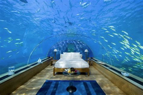 1 underwater hotel suite Conrad Maldives Rangali Islands Resort | Interior Design Ideas