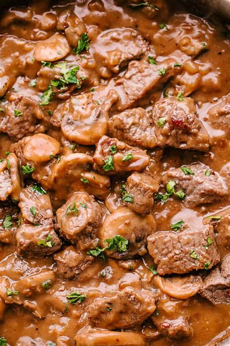 Beef Tips with Mushroom Gravy | Easy Weeknight Recipes