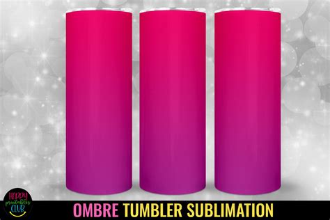 Ombre Tumbler 20 Oz Sublimation PNG Graphic by Happy Printables Club ...