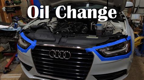 DIY Oil Change: 2013 Audi A4 - YouTube