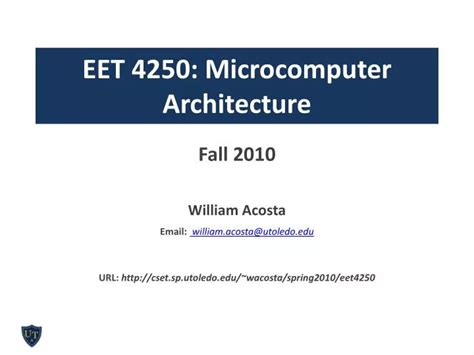 PPT - EET 4250: Microcomputer Architecture PowerPoint Presentation ...