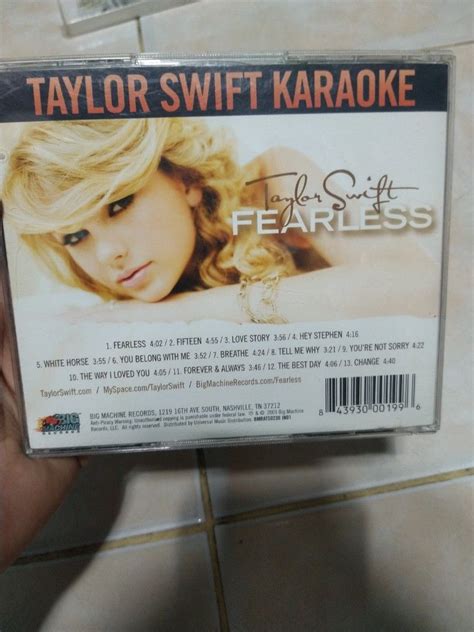 Taylor Swift Fearless Karaoke, Hobbies & Toys, Music & Media, CDs & DVDs on Carousell