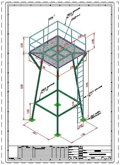 Tower Water Tower 3D DWG Model for AutoCAD • Designs CAD