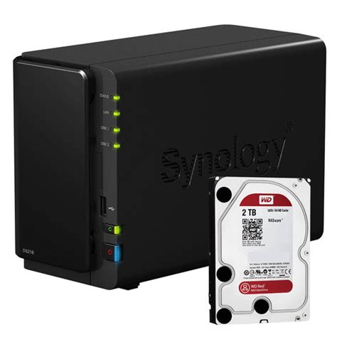 Synology 4TB (2 x 2TB) DiskStation DS216 2-Bay NAS Server Kit