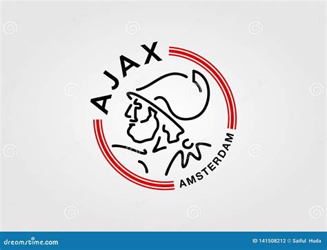 Ajax amsterdam Free vector editorial photography. Illustration of modern - 141508212