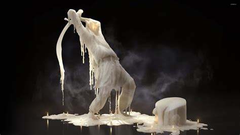 Melting wax sculpture wallpaper - Artistic wallpapers - #19436