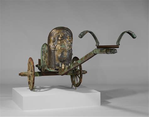 Bronze chariot inlaid with ivory | Etruscan | Archaic | The ...