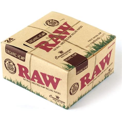 Raw Papers Organic Connoisseur King Size Slim + Tips - 24 Count