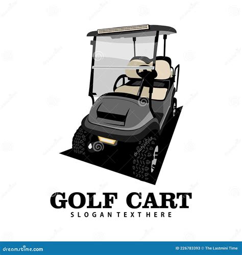 Golf cart logo stock vector. Illustration of graphic - 226783393