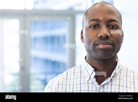 Portrait of african american man in hospital waiting room with copy space Stock Photo - Alamy