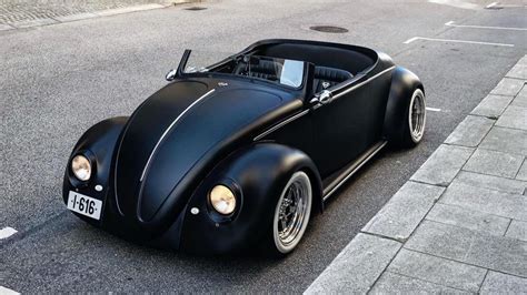 This Matte Black VW Beetle Roadster Could Be Batman's Daily Driver