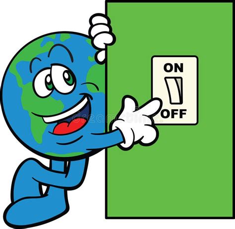 Earth Cartoon Mascot Switch Off. Vector illustration of a planet earth cartoon s , #AFF, #Switch ...