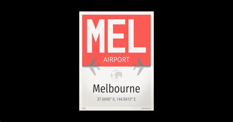 Melbourne MEL airport - Australia - Sticker | TeePublic