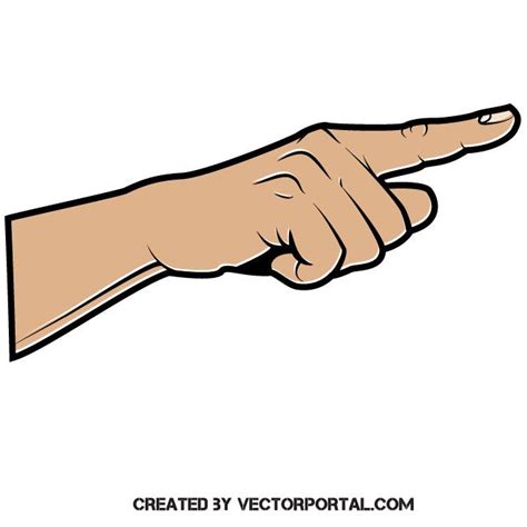 Finger pointing vector clip art | Clip art, Art, Vector