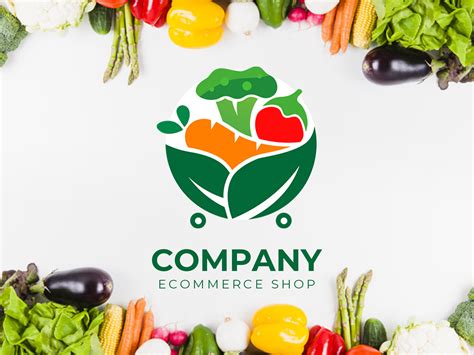 E-commerce Logo ( Fruits & Vegetable Shop ) by Ankit Chaudhary on Dribbble