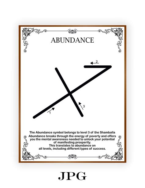 Abundance Shamballa Symbol You Will Learn to Draw Them, Printable Size 8.5x11 Inch A4 6jpg ...