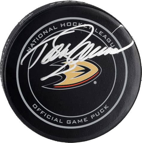 Teemu Selanne Anaheim Ducks Autographed Official Game Puck