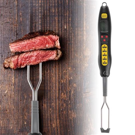 Mgaxyff 1Pc Instant Reading Digital BBQ Meat Thermometer Fork Kitchen ...