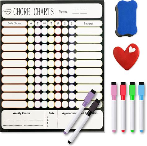 Dry Erase Magnetic Whiteboard Chore Chart for Kids Philippines | Ubuy