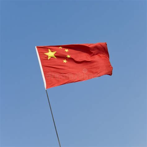 Chinese Red Flag With Five Stars Stock Photos - Image: 11167313