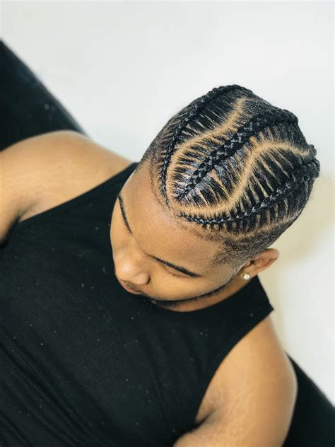 Cornrow Hairstyles Black Mens Braids With Fade - Jasminea level