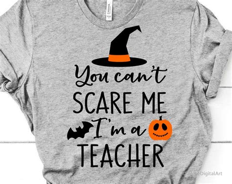 Halloween Svg Teacher Halloween Svg You Cant Scare Me Im a | Etsy in ...