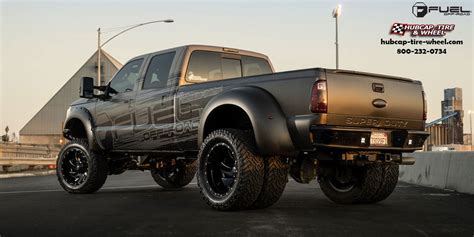 Ford F-350 Dually Fuel Cleaver D239 Wheels Gloss Black Milled