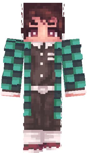 Tanjiro Kamado | Demon Slayer| Kimetsu no yaiba| Anime | Minecraft skins cute, Minecraft skins ...