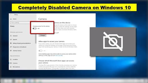 How to Completely Disabled Camera on Windows 10 - YouTube