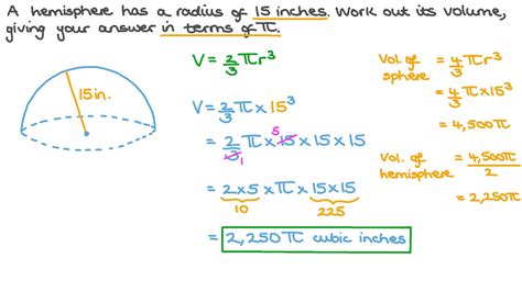 Torpe Agarrar Aplicando how to calculate the volume of a hemisphere ...