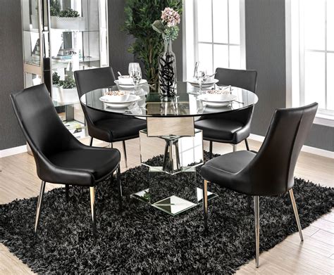Round Glass Dining Tables Set For 4 - Foter