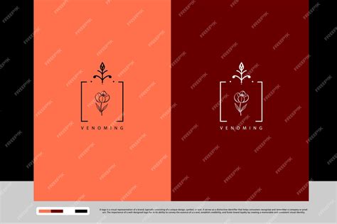 Premium Vector | Hand drawn minimalist flower logo design