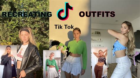 recreating Tik Tok outfits - YouTube